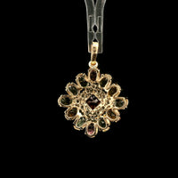 2.65 Ct Square Tourmaline 14K Gold Pendant