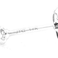 4.36 Ct Octagon Lab Grown Diamond 14K Gold Earrings