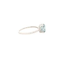 1.98 Carats Blue Lab Grown Diamond 14K Gold Ring
