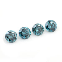 0.76 Blue Diamond Round Loose Gemstone