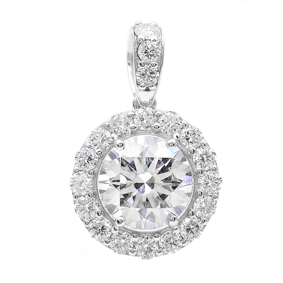 2.19 Carats Lab Grown Diamond 14K Gold Pendant