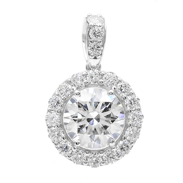 2.19 Carats Lab Grown Diamond 14K Gold Pendant