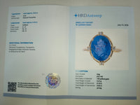 6.72 Ct Oval Natural Tanzanite 14K Gold Ring