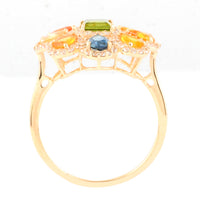 2.45 Ct Square Tourmaline 14K Gold Ring