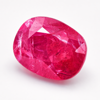 2.35 Natural Corundum Ruby Rectangular Cushion Mixed Cut Gemstone