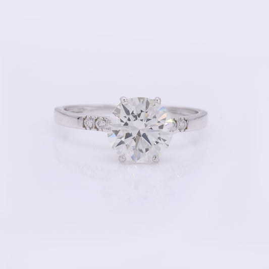 2.18 Carats Lab Grown Diamond 14K Gold Ring