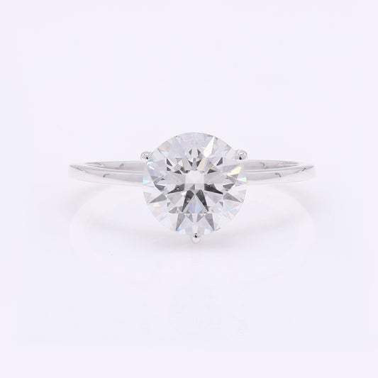 2.10 Carats Lab Grown Diamond 14K Gold Ring
