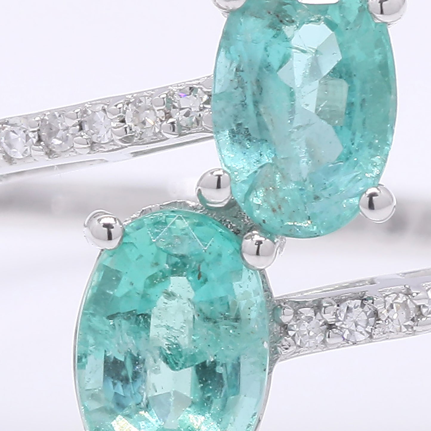 1.09 Ct Oval Mixed Cut Natural Emerald 950 Platinum Ring