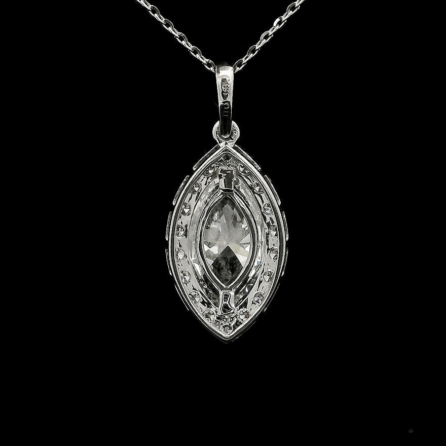 2.37 Carats Lab Grown Diamond 14K Gold Pendant