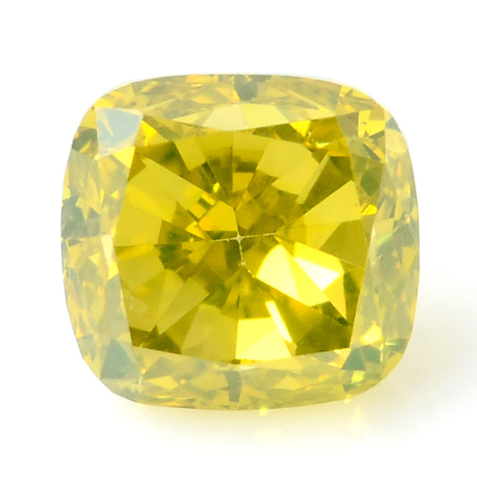 0.31 Carat Yellow Diamond Cushion Loose Gemstone