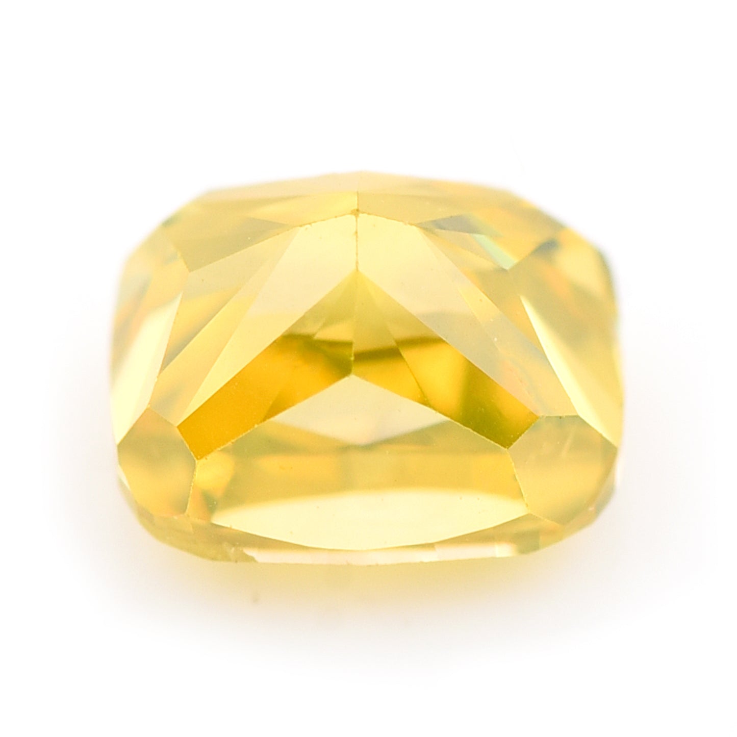 0.41 Yellow Diamond Cushion Loose Diamond
