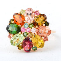 4.15 Ct Oval Tourmaline 14K Gold Ring