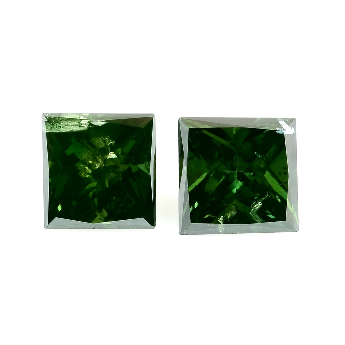 0.58 Green Diamond Sqaure Loose Gemstone