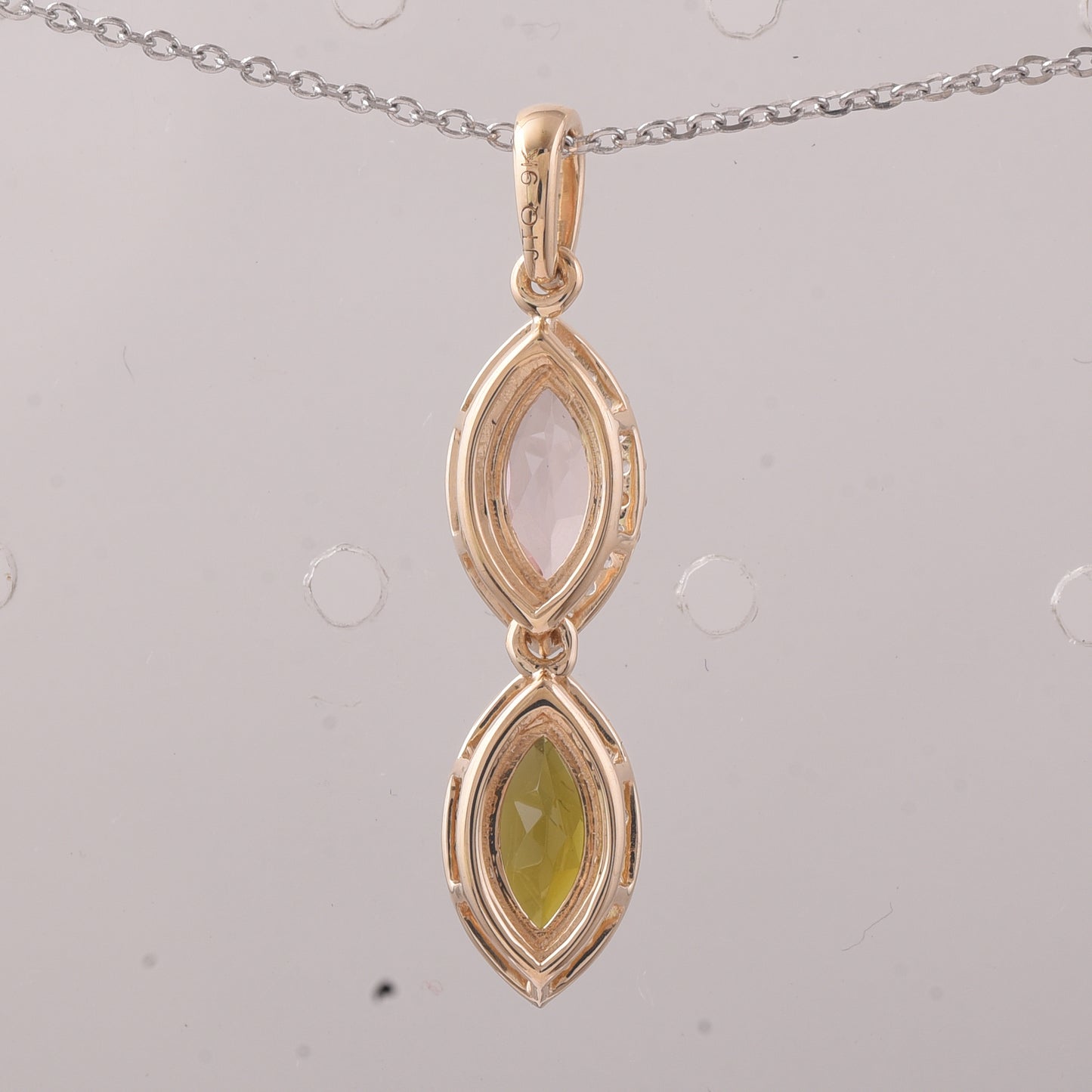 1.03 Ct Marquise Tourmaline 9K Gold Pendant