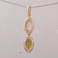 1.03 Ct Marquise Tourmaline 9K Gold Pendant