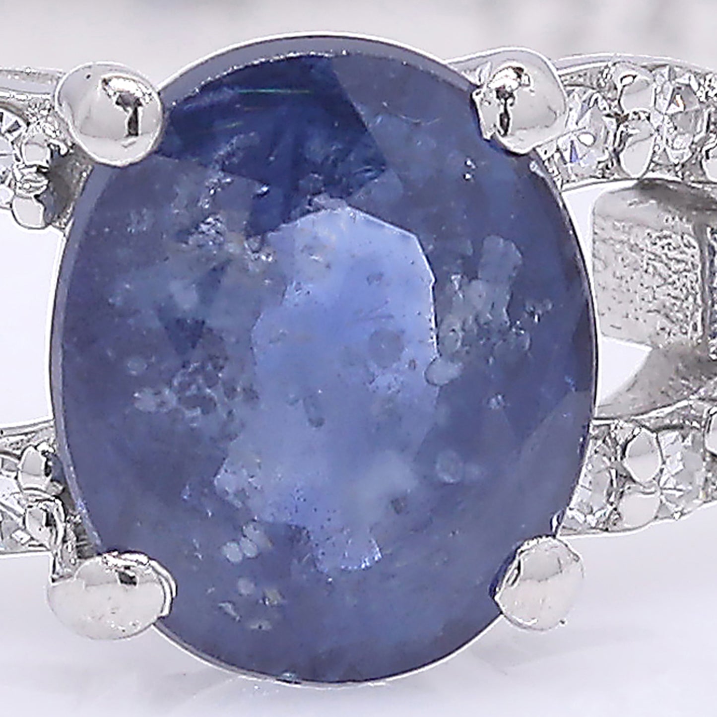 1.16 Ct Oval Mixed Cut Natural Sapphire 950 Platinum Ring