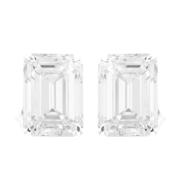 3.86 Carats Lab Grown Diamond 14K Gold Earrings