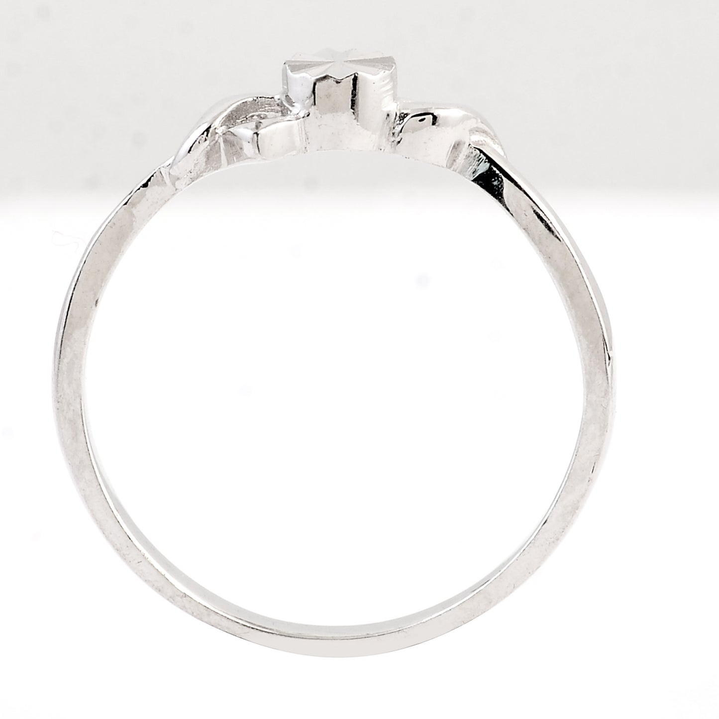 0.00 Ct Plain 925 Sterling Silver Ring