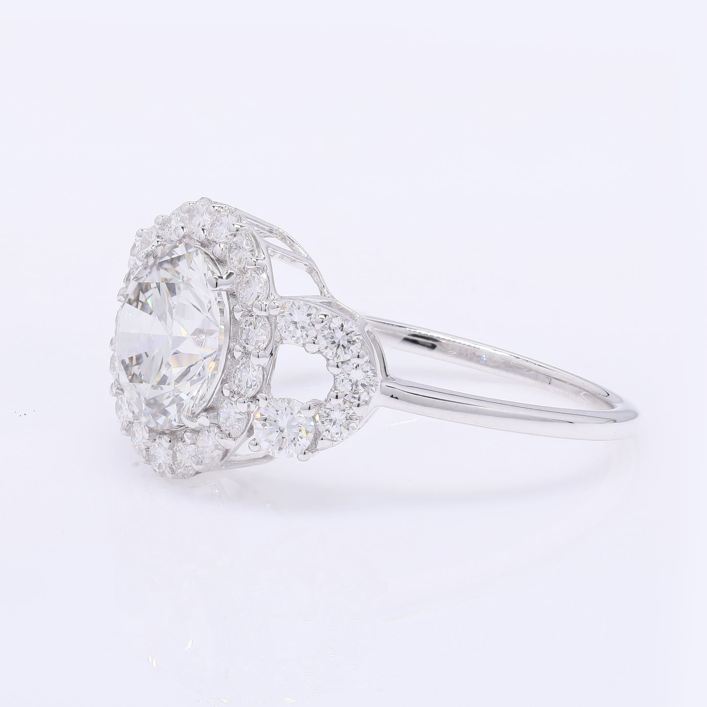 2.84 Carats Lab Grown Diamond 14K Gold Ring