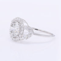 2.84 Carats Lab Grown Diamond 14K Gold Ring