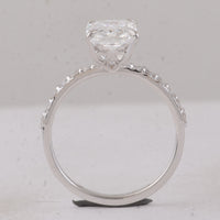 3.40 Carats Lab Grown Diamond 14K Gold Ring