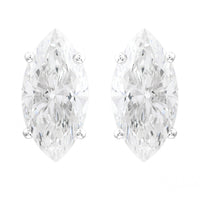 3.02 Carats Lab Grown Diamond 14K Gold Earrings