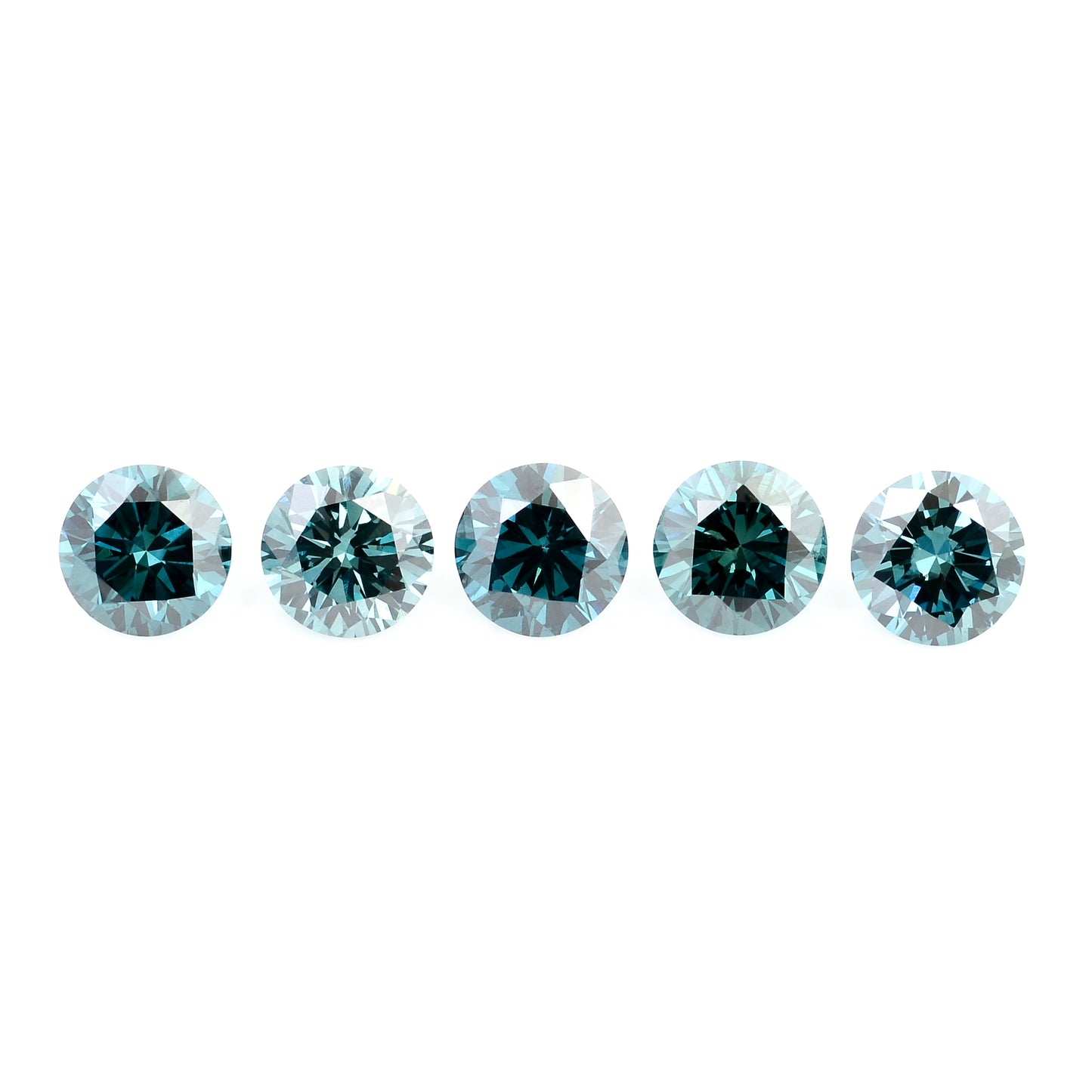 0.70 Blue Diamond Round Loose Gemstone