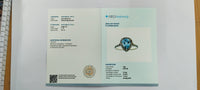 1.55 Ct Pear Mixed Cut Natural Aquamarine 14K Gold Ring
