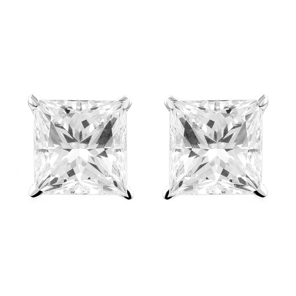 3.82 Carats Lab Grown Diamond 14K Gold Earrings