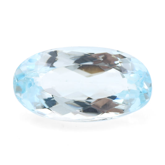 6.03 Natural Beryl Aquamarine Oval Mixed Cut Gemstone