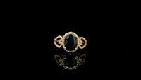 1.98 Ct Oval Natural Sapphire 14K Gold Ring