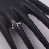 1.96 Ct Oval Mixed Cut Natural Sapphire 14K Gold Ring