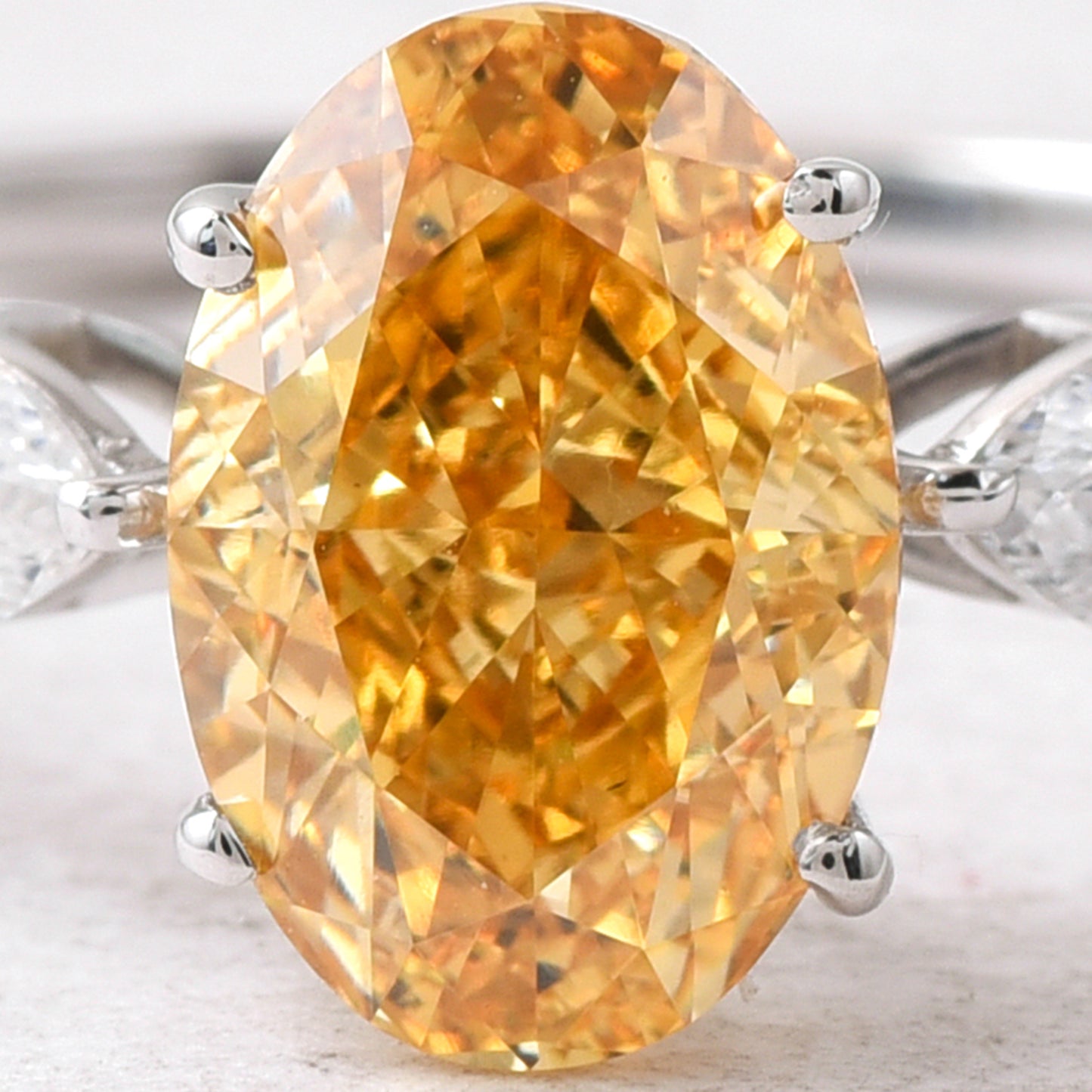 2.31 Ct Oval Lab Grown Diamond 14K Gold Ring