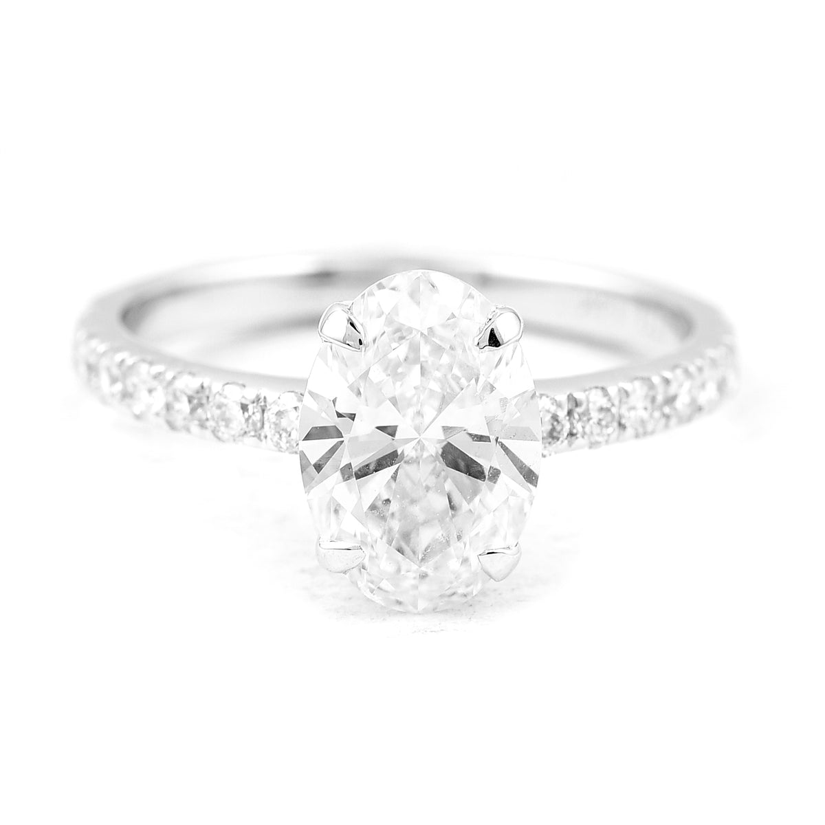 2.32 Carats Lab Grown Diamond 14K Gold Ring