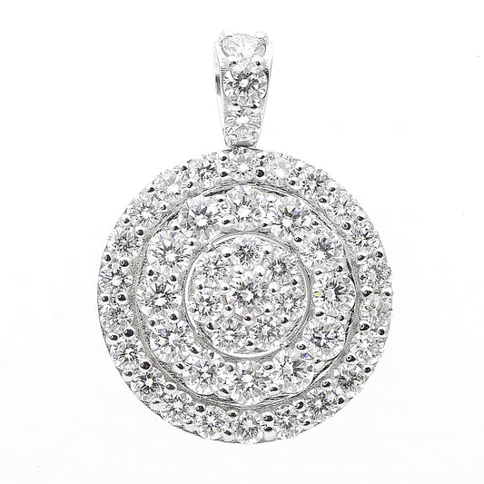 2.14 Carats Lab Grown Diamond 14K Gold Pendant