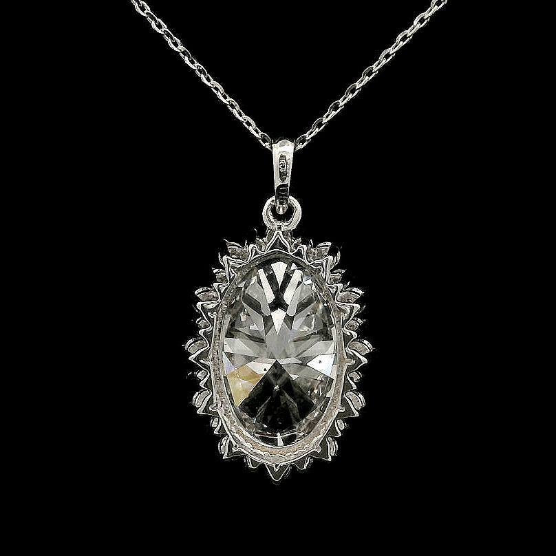 4.90 Carats Lab Grown Diamond 14K Gold Pendant