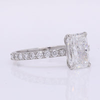 2.38 Carats Lab Grown Diamond 950 Platinum Ring