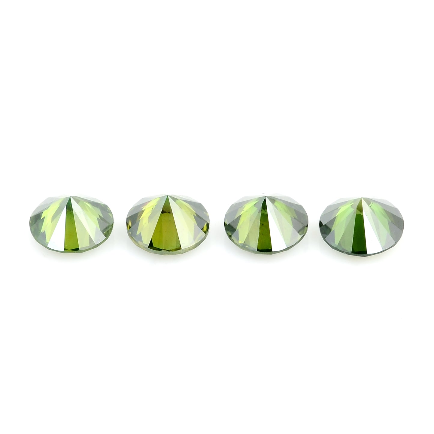 0.73 Green Diamond Round Loose Gemstone