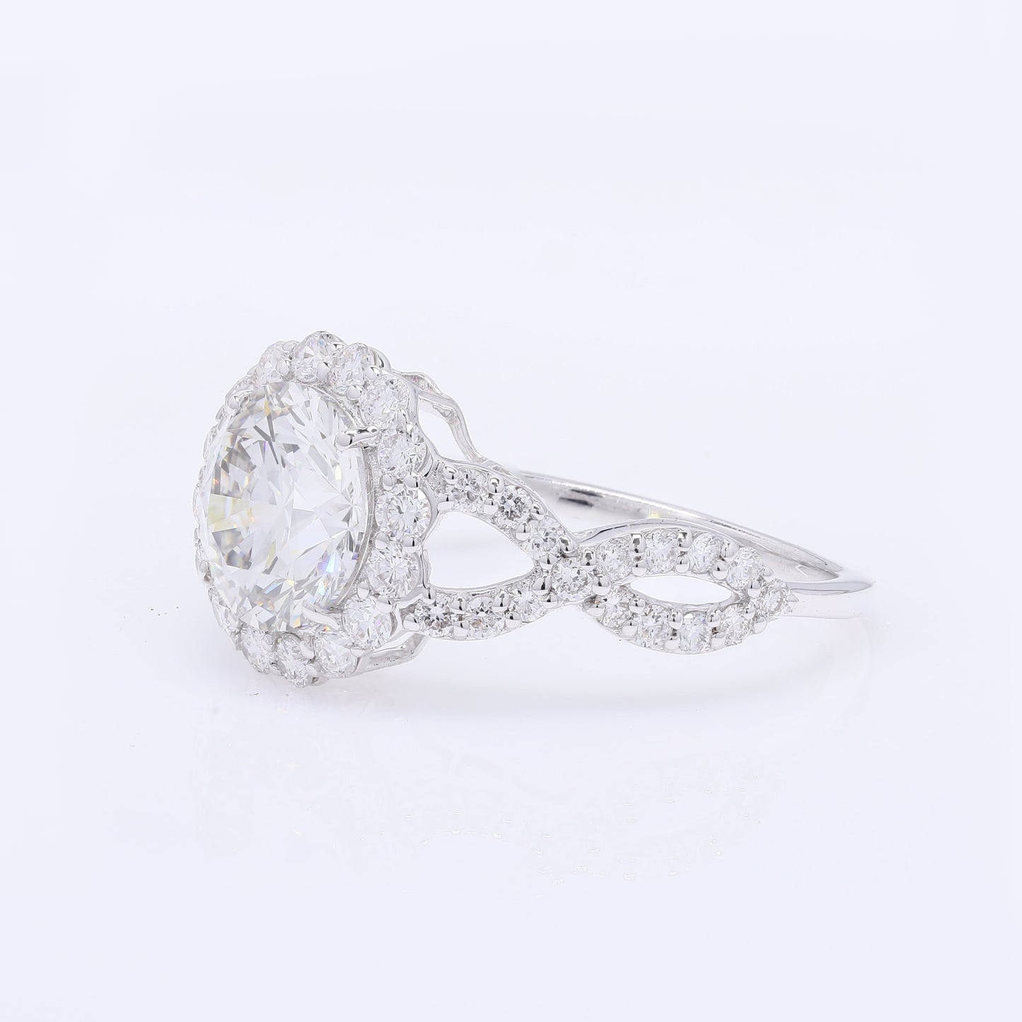 2.88 Carats Lab Grown Diamond 14K Gold Ring