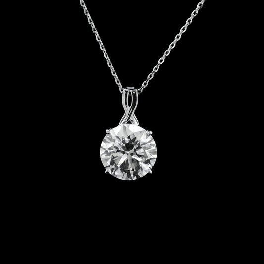 3.10 Carats Lab Grown Diamond 14K Gold Pendant