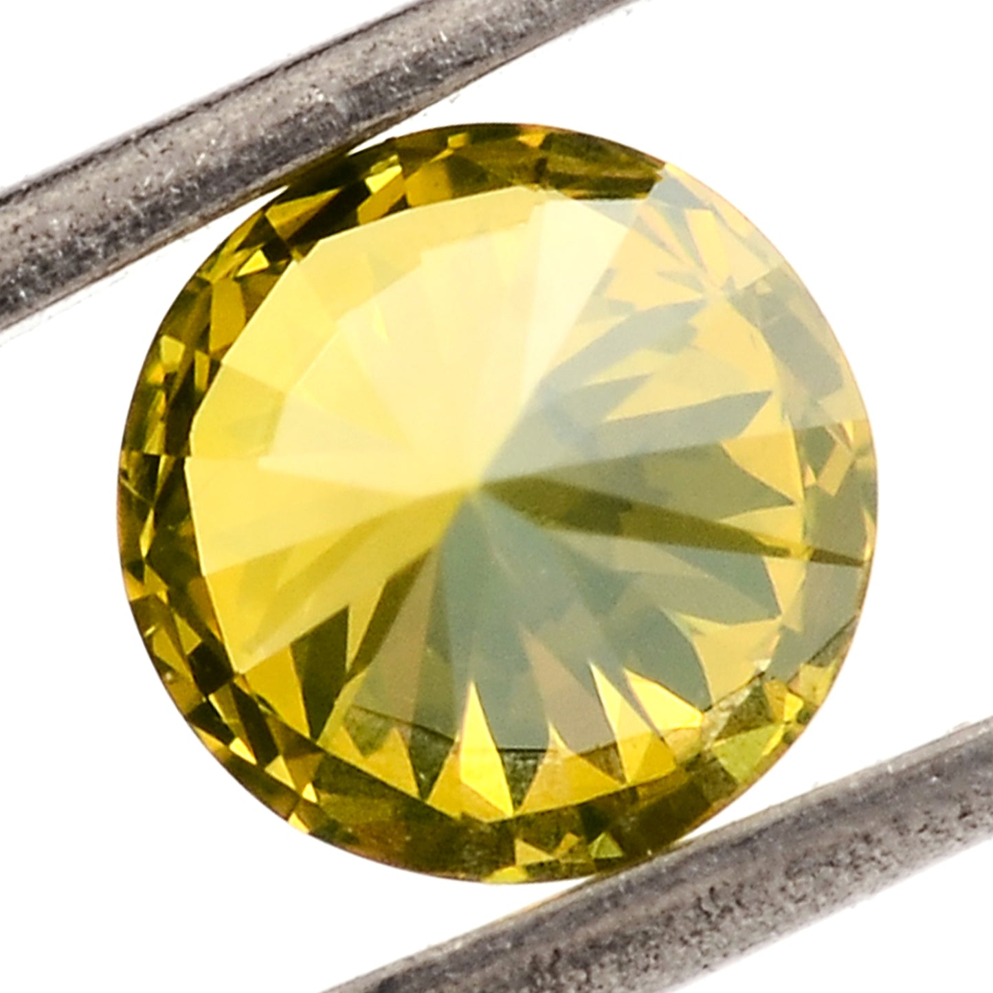 0.91 Yellow Diamond Round Loose Gemstone