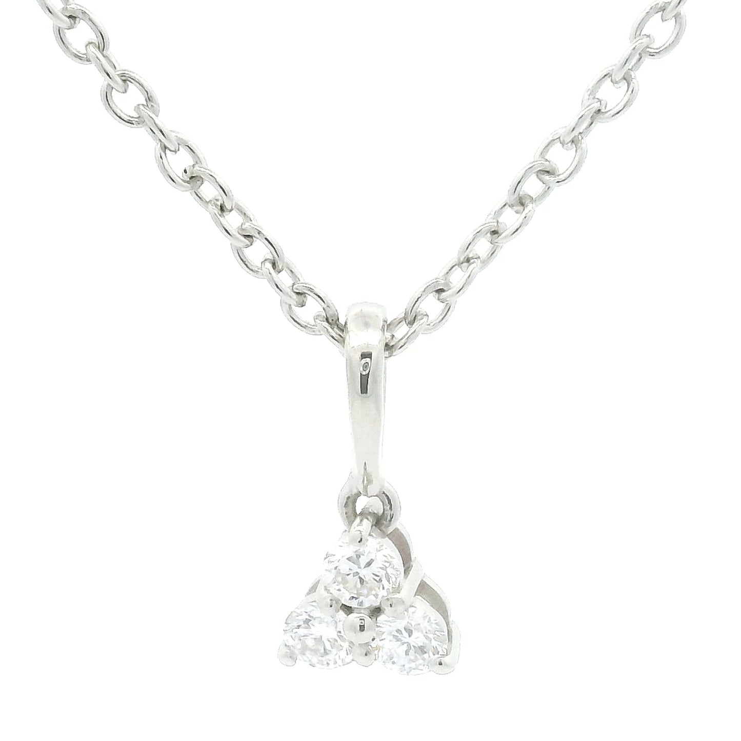 0.20 Ct Round Lab Grown Diamond 925 Silver Pendant