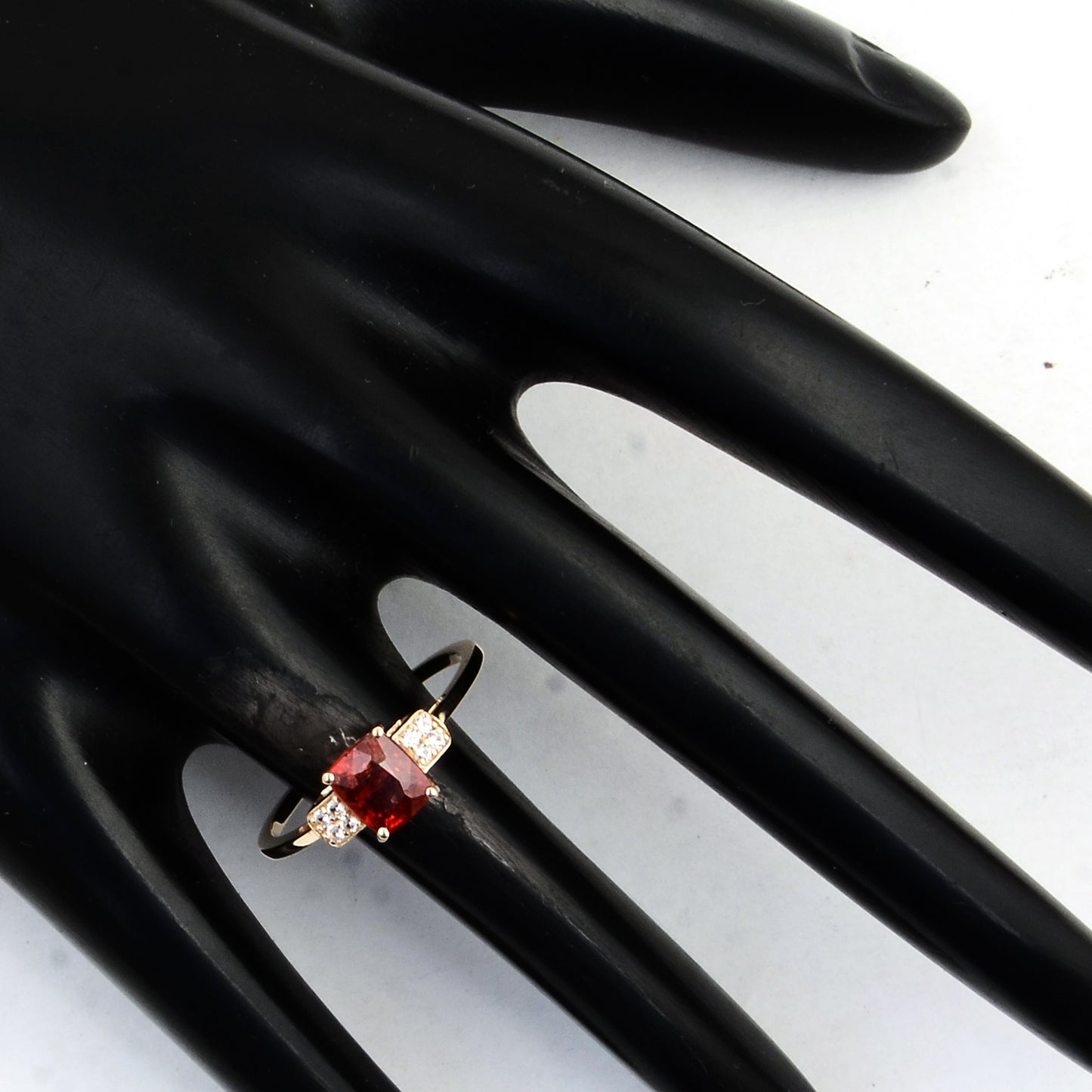 1.14 Ct Square Spinel 14K Gold Ring