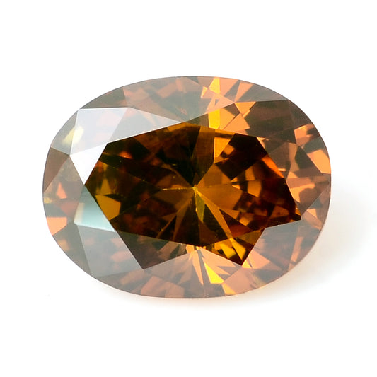 0.34 Carat Red Diamond Oval Loose Gemstone