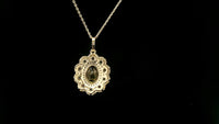 2.00 Ct Oval Tourmaline 14K Gold Pendant