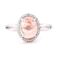 2.24 Ct Oval Cabochon Cut Natural Tourmaline 950 Platinum Ring