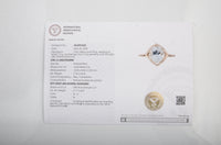 2.35 Ct Oval Mixed Cut Natural Beryl Aquamarine 14K Gold Ring