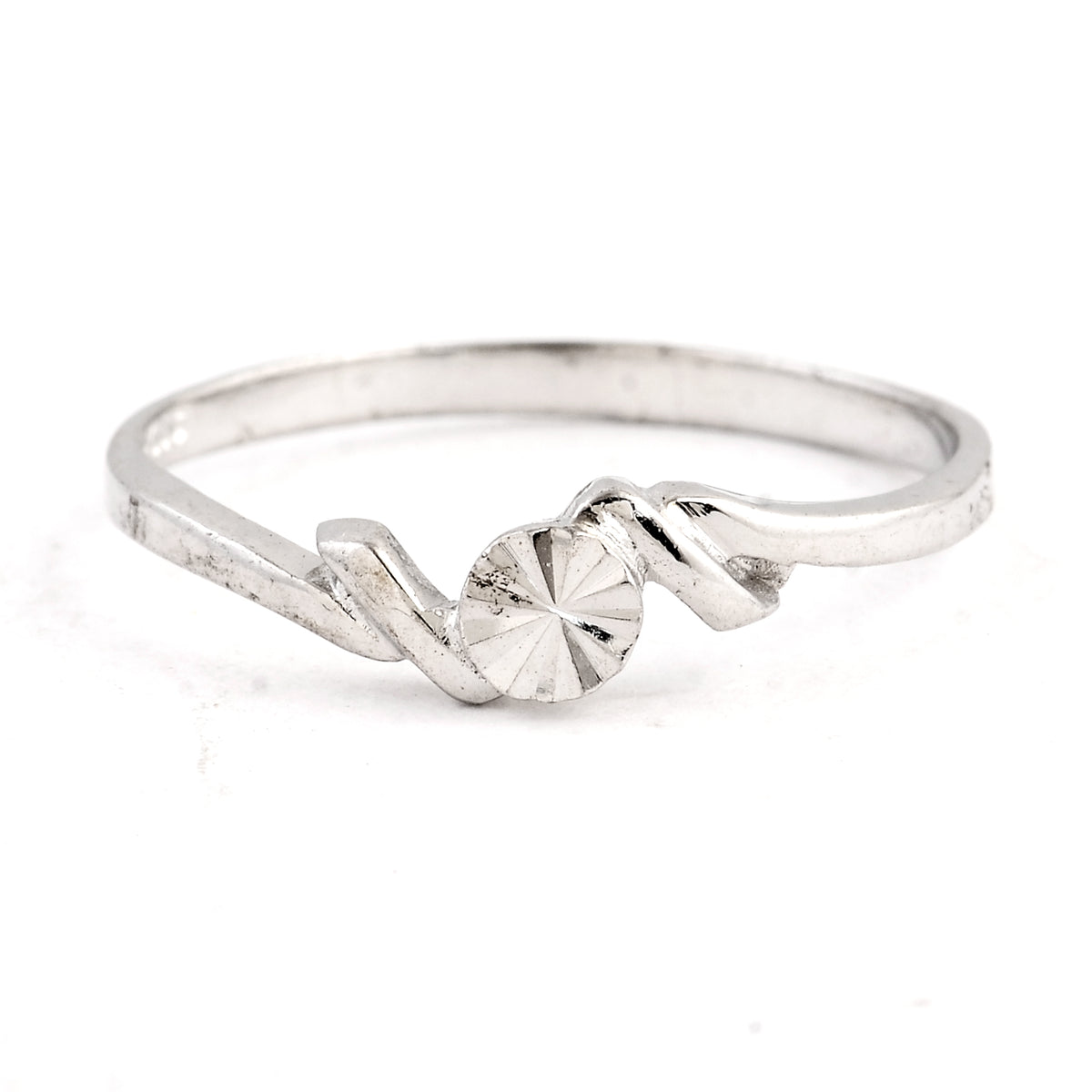 0.00 Ct Plain 925 Sterling Silver Ring
