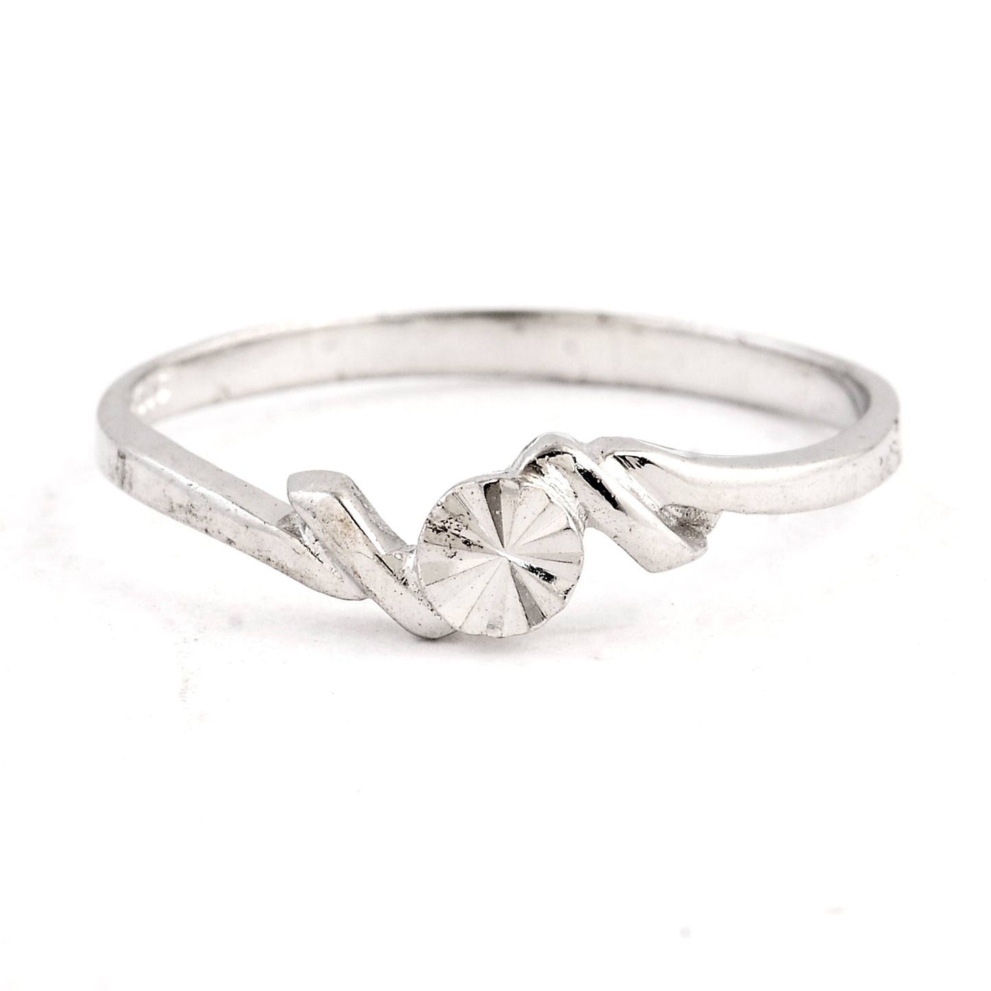 0.00 Ct Plain 925 Sterling Silver Ring