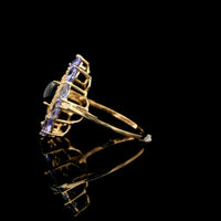 3.19 Ct Oval Sapphire 14K Gold Ring